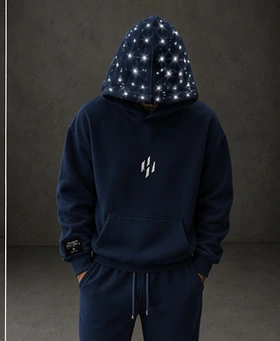 NAVY Human Altered hoodie