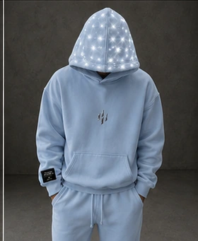 SKY BLUE Human Altered hoodie